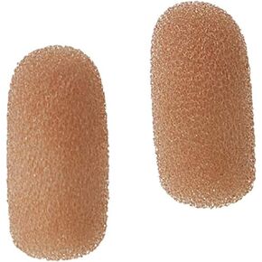 CM212 Mini Lavalier (tiny!) Foam Microphone Windscreens (Microphone Covers) Tan 2-Pack For Countryman E6 and other Headset/Lapel Mics