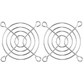 uxcell 2 Pcs Metal Wire Fan Grill Finger Guard Protect Fan Grills for 60mm PC Cooling Fan