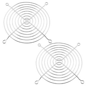 uxcell 115mm Metal CPU Fan Grill Guard Protector for 120mm PC Computer Case Fans (2 Pack)