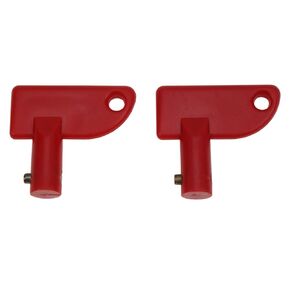 Spare Mini Red Key 2 PCS for Battery Disconnect Isolator Power Kill Switch Fit for Marine Car Boat RV ATV Auto Truck