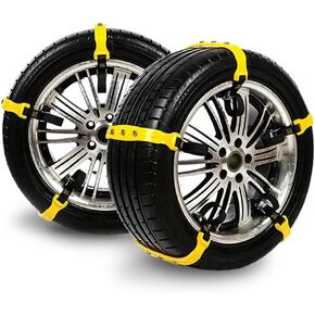 سلاسل الثلج للسيارة، 10 قطع من سلاسل الإطارات الآمنة للجر في حالات الطوارئ والطين الثلجي لسيارات الدفع الرباعي والسيارات in Kuwait