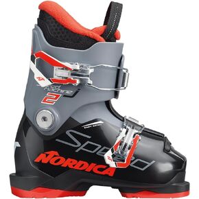 Nordica Junior Speedmachine J2 Ski Boots | Durable Comfortable Warm Downhill Ski Boots with 2 Buckles & Weight Adjuster