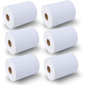 BETCKEY - 4" x 6" (102 mm x 152 mm) Shipping Labels Compatible with Zebra & Rollo Label Printer(not for dymo 4XL), Premium Adhesive & Perforated [12 Rolls, 3000 Labels]