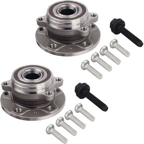 513253 2PCS Front Wheel Bearing Hub Assembly Fit for Audi A3 Quattro Q3 TT 12-18 VW Beetle 09-17 CC 07-16 Eos 10-14 Golf 12-13 Golf R 10-14 GTI 05-18 Jetta Passat 08 R32 Rabbit Tiguan w/ABS