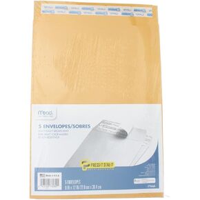 Mead Press It-Seal-It Envelopes (MEA76080), Kraft, 9 x 12 Inches