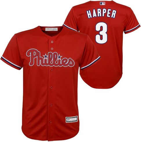 Bryce Harper Philadelphia Phillies MLB Kids 4-7 Red Alternate Player Jersey in Saudi Arabia