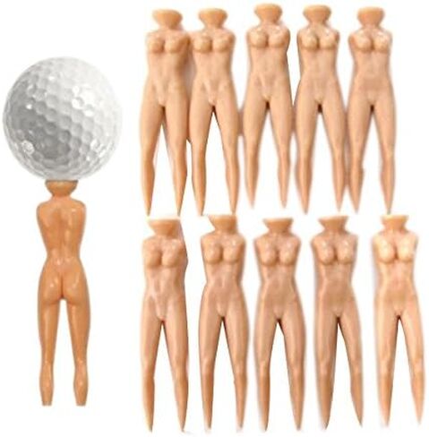 Divot Tool 70 ملم مجموعة تي شيرت Nude Naked Lady مكونة من 10 قطع (لون البشرة) in Kuwait