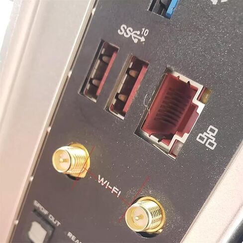 هوائي واي فاي ثنائي النطاق، للوحة الأم Asus Z390 Z490 X570 2T2R، هوائي 2.4G/5G WiFi6e مع كابل تمديد in Kuwait