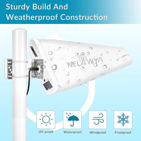 هوائي خلوي دوري 5G 4G LTE في الهواء الطلق مكاسب عالية 7-12 ديسيبل هوائي اتجاهي MIMO خارجي مع كابل منخفض الخسارة 10 أمتار متوافق مع محول مودم راوتر 5G 3G 4G LTE TS9 SMA CRC9 in Kuwait