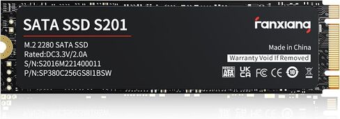محرك أقراص الحالة الصلبة الداخلي S201 1 تيرابايت M.2 SSD 2280 SATA III 6 جيجابت/ثانية، ذاكرة تخزين مؤقت SLC لزيادة السرعة، سرعة قراءة تصل إلى 550 ميجابايت/ثانية، متوافق مع أجهزة الكمبيوتر المحمول وأجهزة الكمبيوتر المكتبية (أسود) in Kuwait