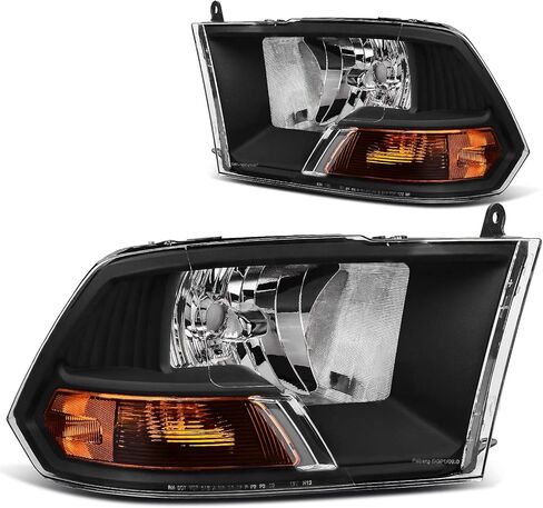مجموعة المصابيح الأمامية DWVO متوافقة مع 2009-2012 Dodge Ram 1500 2500 3500 Pickup Dual Beam Model 09-12 استبدال المصابيح الأمامية (ليس لنماذج المصابيح الأمامية لجهاز العرض في المصنع ونموذج الشعاع الرباعي) in Kuwait