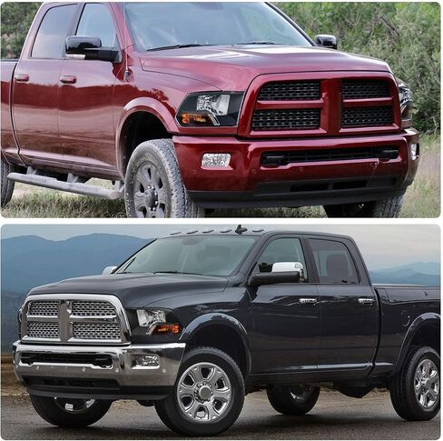مجموعة المصابيح الأمامية DWVO متوافقة مع 2009-2012 Dodge Ram 1500 2500 3500 Pickup Dual Beam Model 09-12 استبدال المصابيح الأمامية (ليس لنماذج المصابيح الأمامية لجهاز العرض في المصنع ونموذج الشعاع الرباعي) in Kuwait