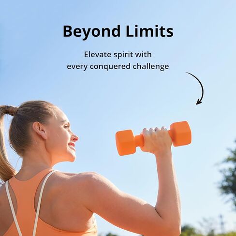 Portzon Weights Anti-roll Neoprene Dumbbells Set in Saudi Arabia