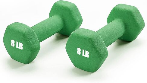 Portzon 10 Colors Options Compatible with Set of 2 Neoprene Dumbbell,1-15 LB, Anti-Slip, Anti-roll, Hex Shape in Saudi Arabia