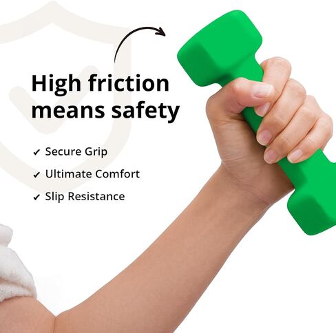 Portzon 10 Colors Options Compatible with Set of 2 Neoprene Dumbbell,1-15 LB, Anti-Slip, Anti-roll, Hex Shape in Saudi Arabia