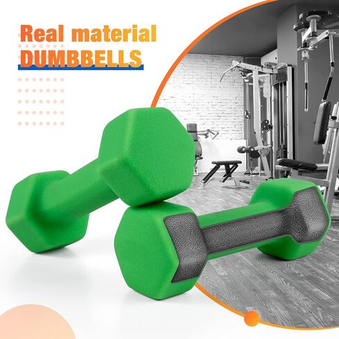 Portzon 10 Colors Options Compatible with Set of 2 Neoprene Dumbbell,1-15 LB, Anti-Slip, Anti-roll, Hex Shape in Saudi Arabia