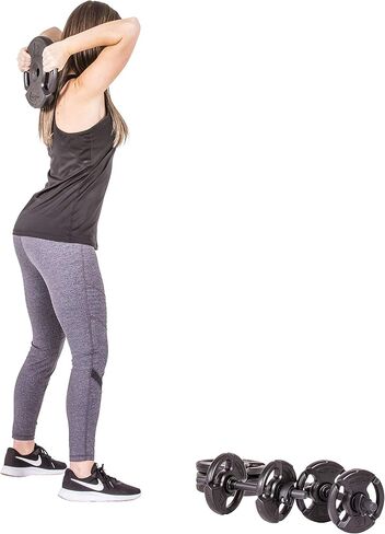 Club Quality 4-Weight Deluxe Barbell Set (includes the bar) by Step Fitness in Kuwait