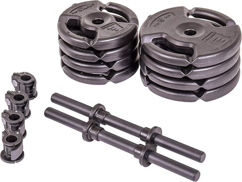 Club Quality 4-Weight Deluxe Barbell Set (includes the bar) by Step Fitness in Kuwait