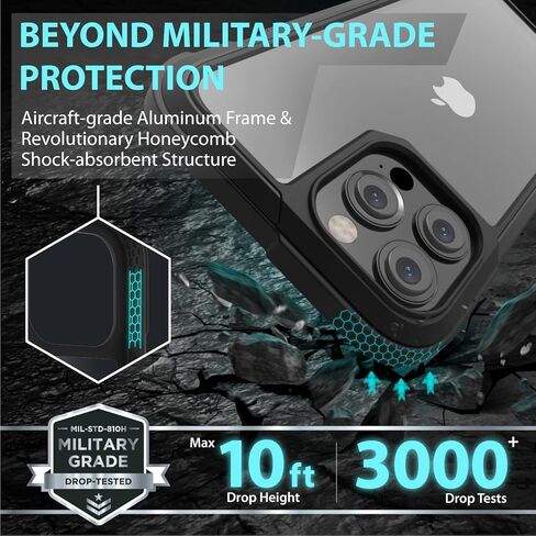 حافظة SWITCHEASY متينة لهاتف iPhone 13 Pro Max مع حزام - Odyssey، حافظة كروس من سبائك الألومنيوم من فئة الطائرات مقاس 6.7 بوصة مع حبل، حماية من الدرجة العسكرية الأمريكية، حزام رقبة أنيق قابل للتعديل (قوس قزح) in Kuwait