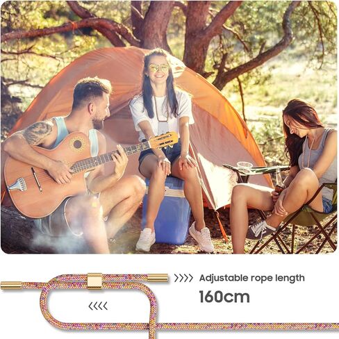 حافظة UYMO Crossbody لهاتف iPhone 15 Pro Max، غطاء كروس مع حزام سلك للرقبة، حافظة شفافة شفافة من البولي كربونات TPU مع 2 واقي شاشة من الزجاج المقسى، قوس قزح in Saudi Arabia