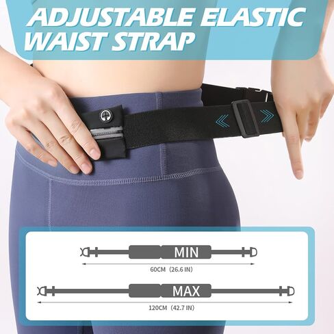 Crossbody Fanny Pack For Men & Women, with 3-Zipper Pockets, Running Waist Pack Bag,with Adjustable Belt for Travel Sports Running in Saudi Arabia