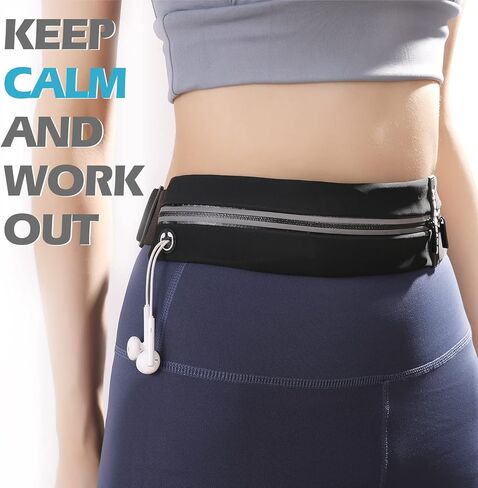 Crossbody Fanny Pack For Men & Women, with 3-Zipper Pockets, Running Waist Pack Bag,with Adjustable Belt for Travel Sports Running in Saudi Arabia