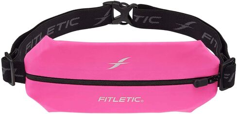 Fitletic Active Lifestyle Fanny Pack وحزام الجري الرياضي الصغير للرجال والنساء - خفيف الوزن، ومنخفض المظهر وتصميم أنيق - حقيبة ليكرا فائقة النعومة وقابلة للتوسيع - تناسب جميع الهواتف - جيب منظم داخلي in Kuwait