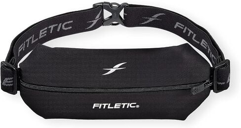 Fitletic Active Lifestyle Fanny Pack وحزام الجري الرياضي الصغير للرجال والنساء - خفيف الوزن، ومنخفض المظهر وتصميم أنيق - حقيبة ليكرا فائقة النعومة وقابلة للتوسيع - تناسب جميع الهواتف - جيب منظم داخلي in Kuwait