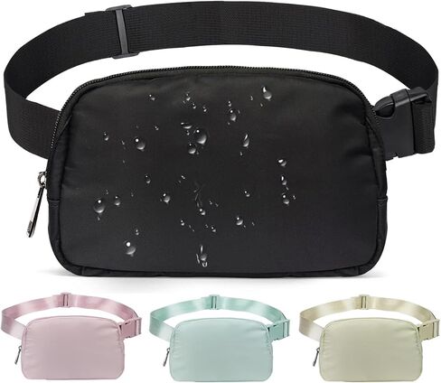 Fanny Pack for Running Women Crossbody Belt Bag Fashionable Cute Waist Pack Bum Bag for Travel Workout Hiking (Beige) in Saudi Arabia