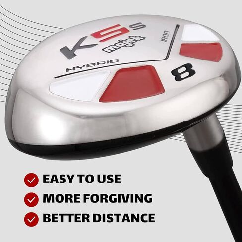 Majek Golf Senior Lady # 8 Hybrid Lady Flex اليد اليمنى الجديدة Utility L Flex Club in Saudi Arabia
