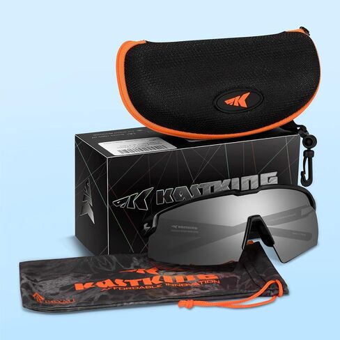 نظارات شمسية رياضية مستقطبة من KastKing Hillsboro للرجال والنساء، مثالية لممارسة رياضة البيسبول وركوب الدراجات والجري وركوب الدراجات، وحماية من الأشعة فوق البنفسجية in Kuwait