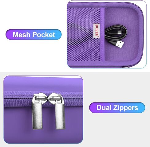 BOVKE Carrying Case Compatible with GameSir X2s Type-C Mobile Gaming Controller, Mobile Handheld Gaming Controller Holder with Extra Space for Charging Cables, Stick Covers, Black in Saudi Arabia