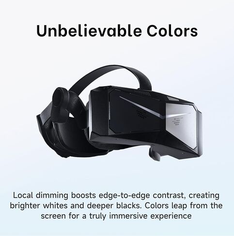 سماعات Pimax Crystal Sim VR - محركات مزدوجة لجهاز الكمبيوتر VR وسماعات الواقع الافتراضي الكل في واحد، لوحات QLED مزدوجة + Mini-Led بدقة 5760x2880، أسود أنقى وشفاف كريستالي، 256 جيجا in Kuwait