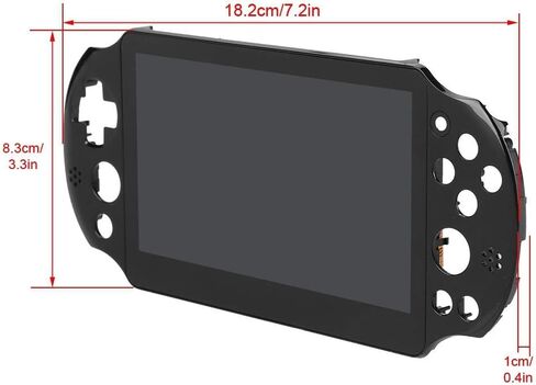 شاشة LCD تعمل باللمس مجموعة محول رقمي مع إطار غطاء بديل لجهاز Sony Playstation PS Vita PSV 2000 وحدة تحكم الألعاب باللون الأسود in Kuwait