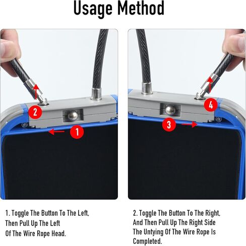 MRY Portable Lock Box Combination Security Case LockBox with Code Waterproof Anti-Theft Portable Safety Lock Box with Removable Chain (Black Color) in Saudi Arabia