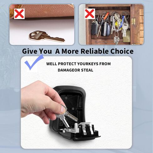 قفل صندوق ترقية صندوق القفل الذكي اللاسلكي لمفتاح المنزل في الهواء الطلق، باب معلق على الحائط، تطبيق صندوق المفاتيح الإلكتروني، مفتاح بلوتوث رقمي، رمز دبوس للوصول عن بعد آمن لمضيفي Airbnb in Kuwait