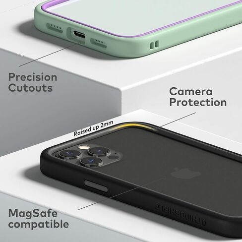 حافظة RhinoShield Bumper متوافقة مع [iPhone 12 Mini] | CrashGuard NX - غطاء حماية بتصميم نحيف ممتص للصدمات 3.5M / 11ft حماية من السقوط - أحمر in Saudi Arabia
