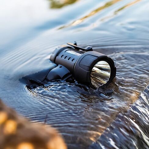 Waterproof LED Spotlight Handheld Flashlight Submersible Searchlight, Boating Spot Light, AA Handheld Flash Light for Outdoor Hiking, Marine Kayak Boat Gear, Camping Accessories 89105-01A in Saudi Arabia