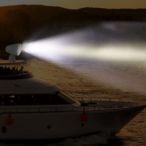 قارب بقعة ضوء الأضواء البحرية للقوارب البحث أضواء LED لاسلكي للتحكم عن بعد 60 واط 12-24 فولت in Kuwait