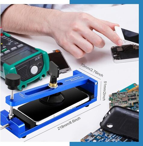 آلة أداة فصل شاشة الهاتف MXBAOHENG مع كوب شفط، مجموعة أدوات إزالة شاشة الهاتف المحمول لشاشة الهاتف LCD 6 بوصة 6.4 بوصة (أزرق) in Kuwait