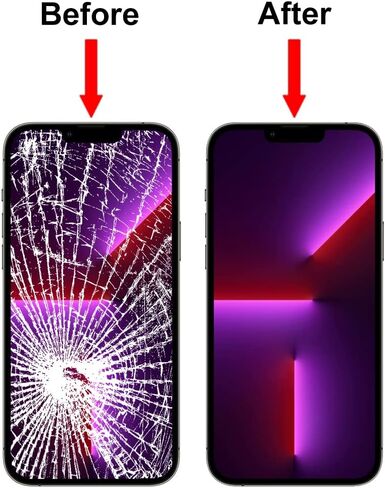 MMOBIEL Front Glass Repair Kit Compatible with iPhone 13 Pro Max - 6.7 inch 2021 - Lens Screen Replacement Repair Kit - Incl. Toolkit in Saudi Arabia