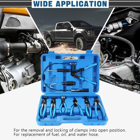 DASBET 9pcs Wire Long Reach Hose Clamp Pliers Set Fuel Oil Water Hose Auto Tools in Saudi Arabia