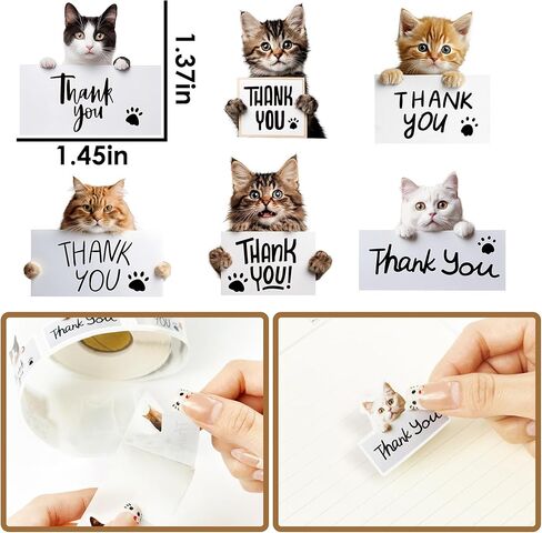 600 Pcs Cute Dog Thank You Stickers, Roll of 6 Adorable Puppy Adhesive Label Tags for Pet Store Hospital Small Business Envelope Seals Packaging Giveaways Handmade Crafts Gifts Party Favors in Kuwait