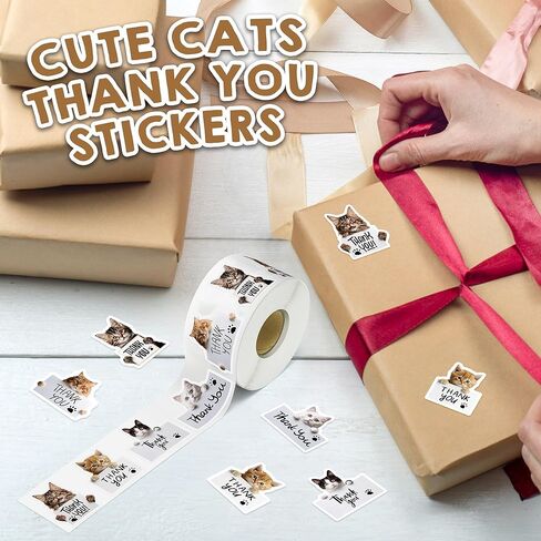 600 Pcs Cute Dog Thank You Stickers, Roll of 6 Adorable Puppy Adhesive Label Tags for Pet Store Hospital Small Business Envelope Seals Packaging Giveaways Handmade Crafts Gifts Party Favors in Kuwait