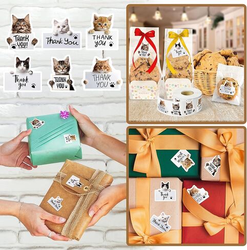 600 Pcs Cute Dog Thank You Stickers, Roll of 6 Adorable Puppy Adhesive Label Tags for Pet Store Hospital Small Business Envelope Seals Packaging Giveaways Handmade Crafts Gifts Party Favors in Kuwait
