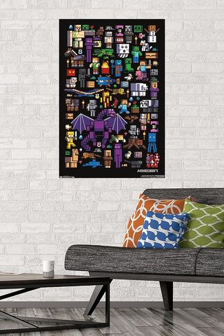 Trends International Minecraft - Mobbery Wall Poster, 22.375" x 34", Unframed Version in Saudi Arabia