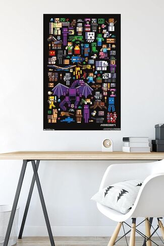 Trends International Minecraft - Mobbery Wall Poster, 22.375" x 34", Unframed Version in Saudi Arabia