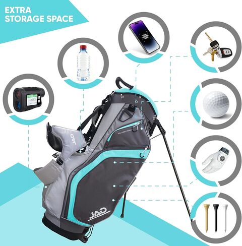 JAD PRO Golf، حقيبة جولف يومية ممتازة للرجال والنساء، فواصل علوية بـ 14 اتجاهًا، خفيفة الوزن للغاية، سهلة الحمل، جيوب كبيرة للملحقات، متينة مقاومة للماء in Saudi Arabia