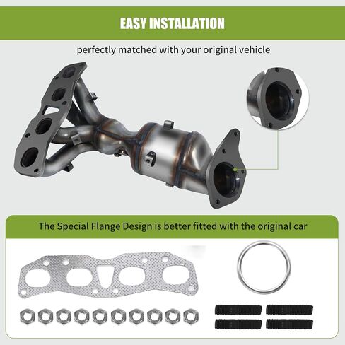 Catalytic Converter Compatible with Nissan Altima 2.5L L4 Engine 2007 2008 2009 2010 2011 2012 2013 140E2-ZX31E 140E2-JA02E Exhaust Manifold with Gasket in Kuwait