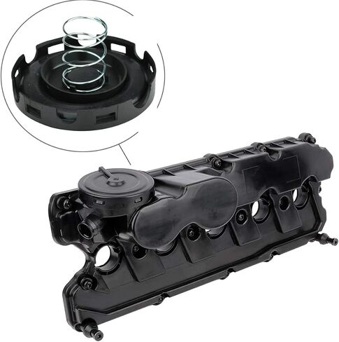 07K103469L غطاء صمام المحرك مع استبدال صمام PCV لـ 2006-2014 VW Jetta Golf Passat Beetle Rabbit SportWagen 2.5L 5-Cylinder جزء # 07K-103-469-L 07K-103-469-F in Saudi Arabia